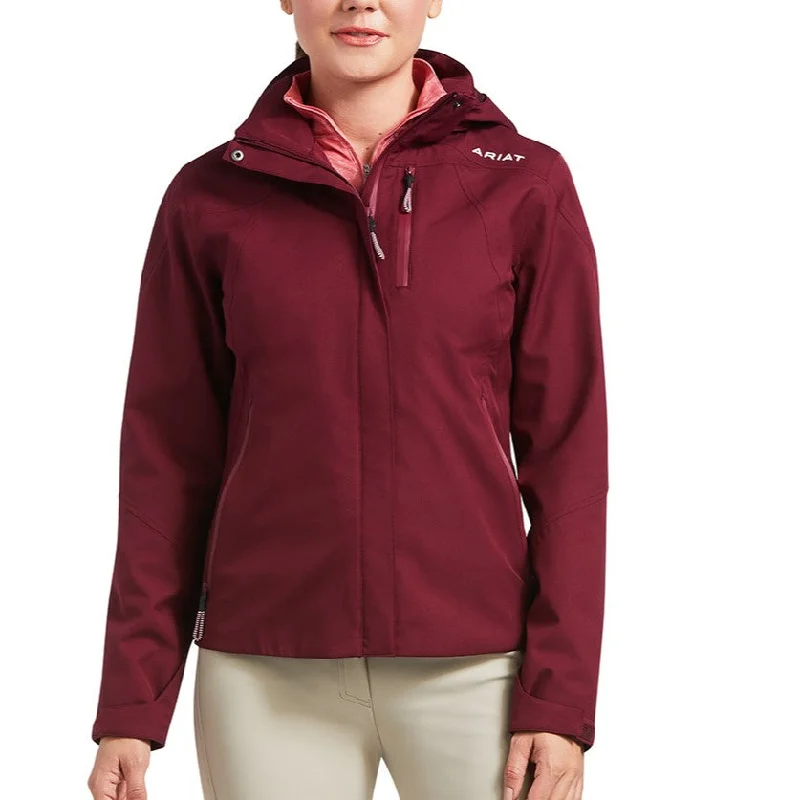 Can't Miss Ariat® Ladies Coastal Waterproof Zinfandel Jacket 10039349