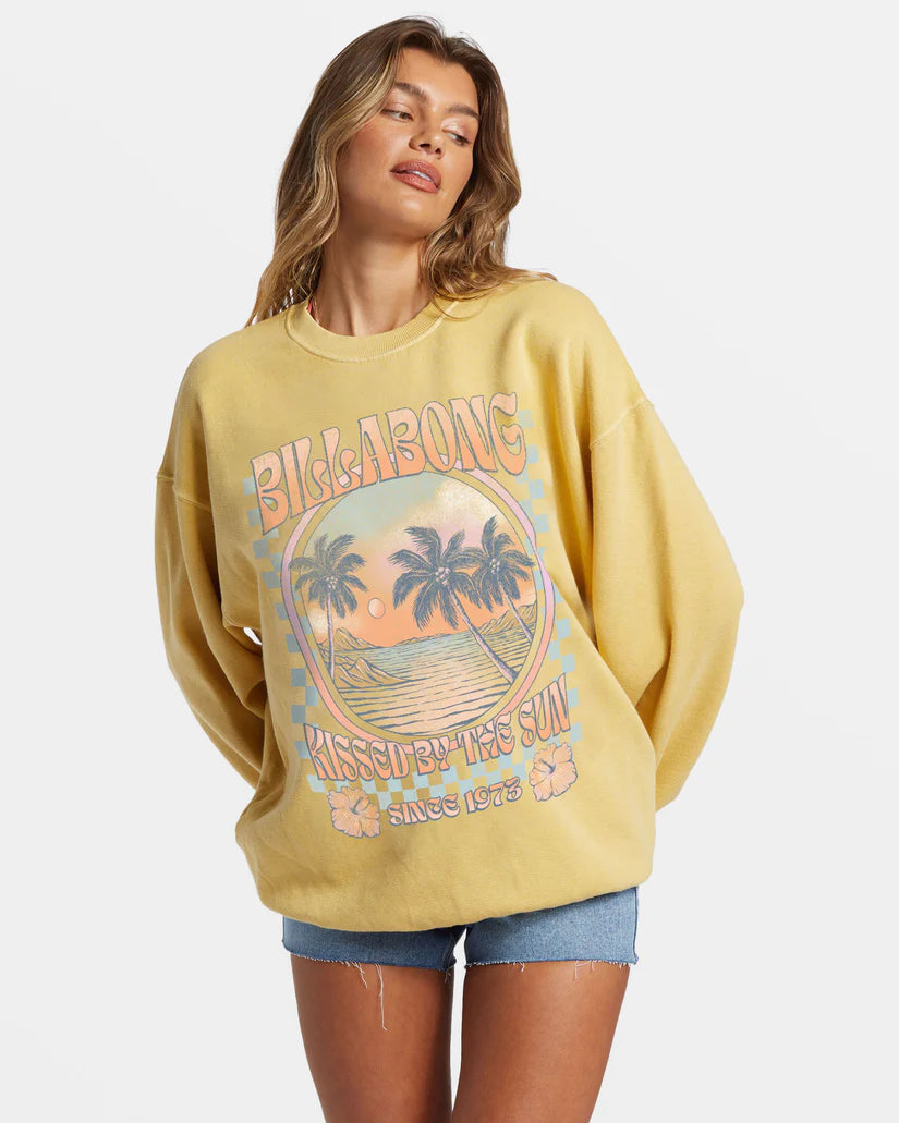 Billabong Womens Ride In Crewneck Sweatshirt - YGNO