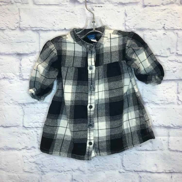 Take Advantage Old Navy Black & White Size 3-6 Months Girls Dress