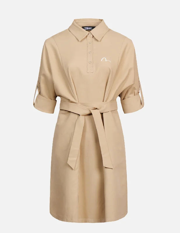 Fantastic Offers Seagull Embroidery Shirt Dress