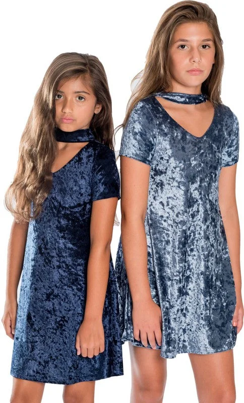Limited Time KIDS VELVET CHOKER DRESS
