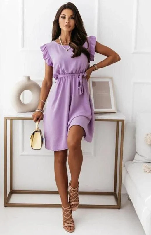 Discount Extravaganza High-Waist Summer Mini Dress