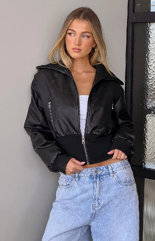 Value Deals Lioness Onyx Westwood Crop Jacket