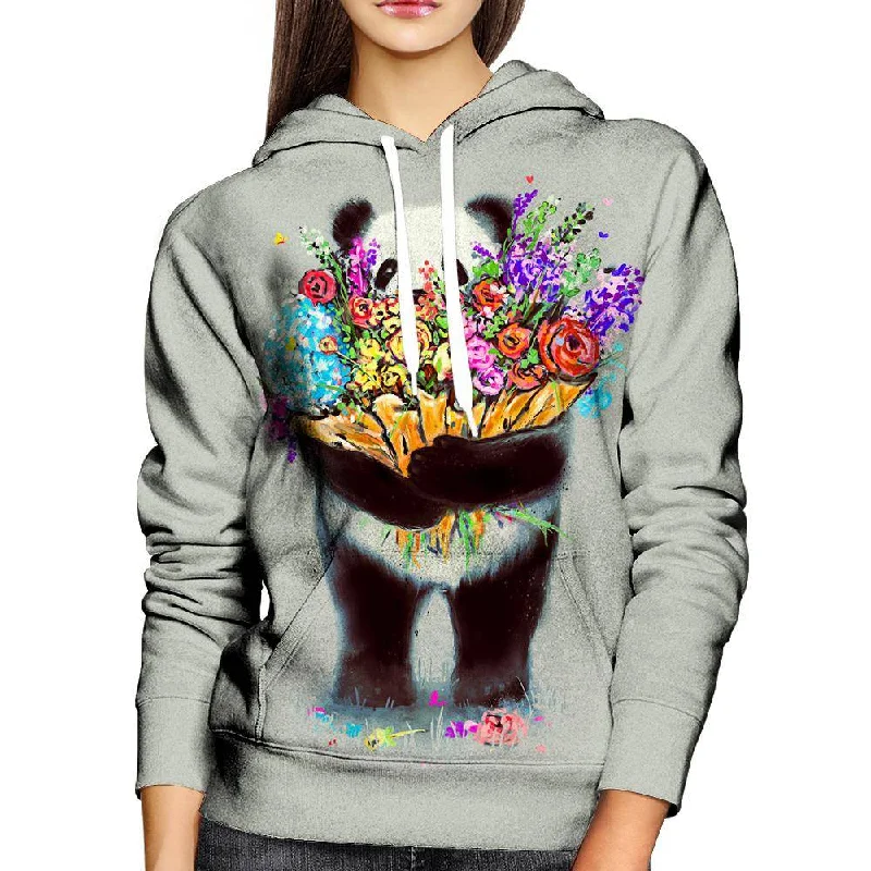 Special Offer Pandas Got Flowers For You Womens Hoodie