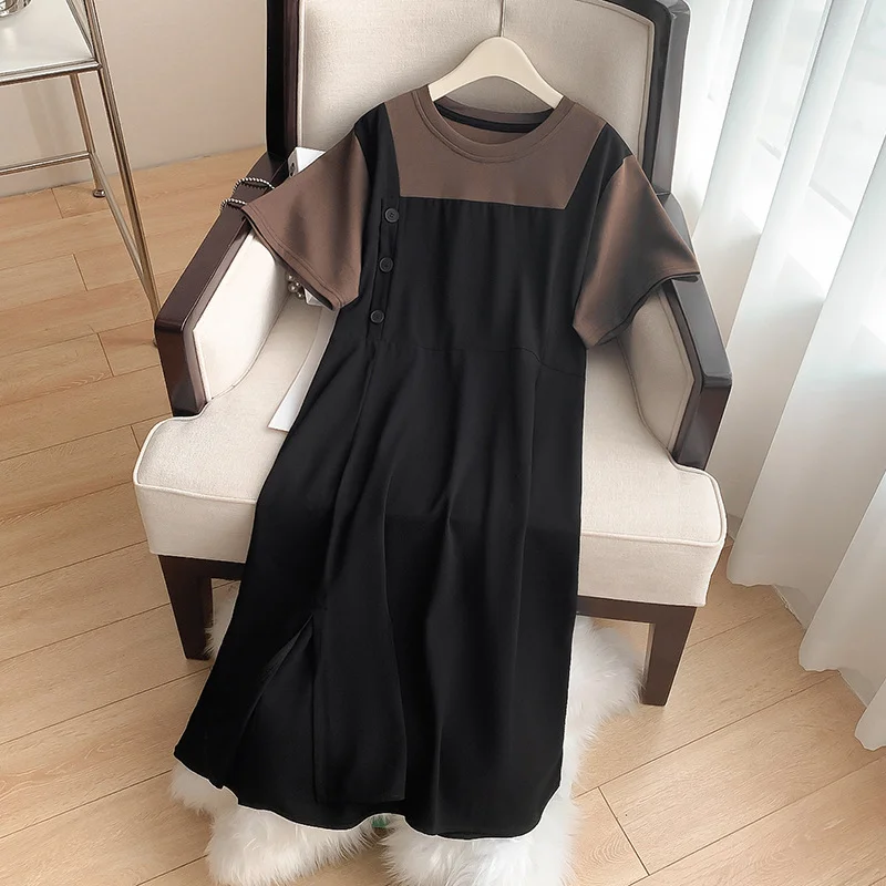 Special Savings Plus Size Korean Mock 2 Piece Dress (EXTRA BIG SIZE)