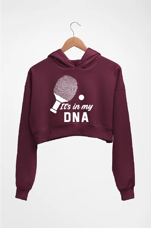 Crazy Savings Table Tennis (TT) DNA Crop HOODIE FOR WOMEN