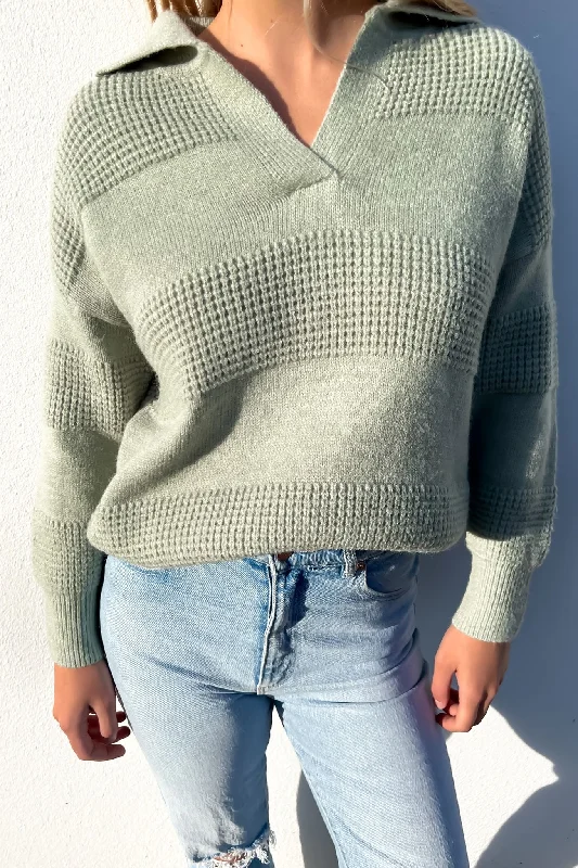 Value Deals Rosie Rugby Knit Sage