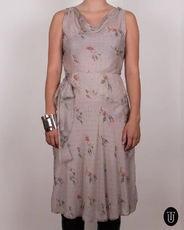 Markdowns Valentino 2000s Floral Silk Dress S