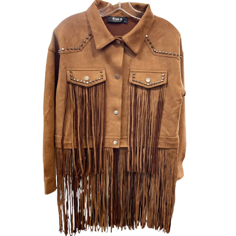 Price Reduction Camel Fringe Jacket