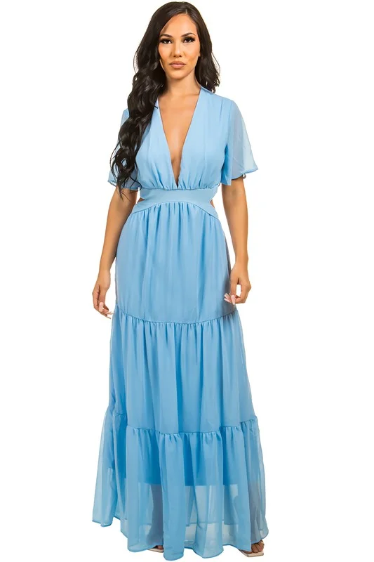 Closeout Sale SEXY CHIFFON MAXI DRESS