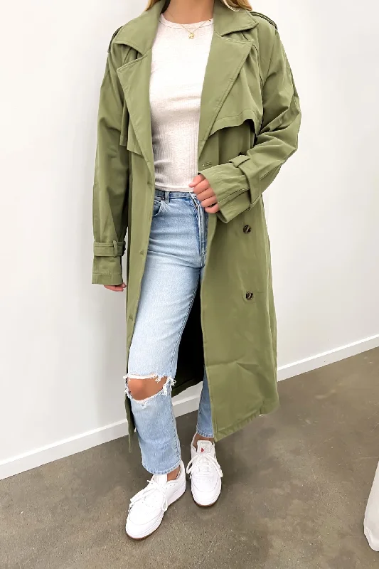 Limited Time Eve Trench Coat Khaki
