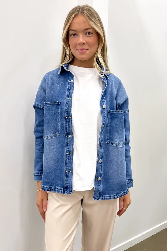 Hurry In Jasmine Denim Jacket 80 Vintage Wash