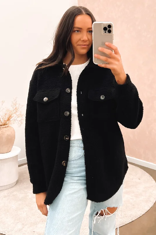 Price Cut Dollie Shacket Black