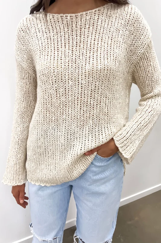 Take Advantage Narelle Knit Jumper Beige