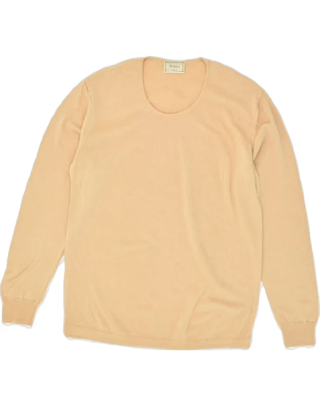 Special Discount VINTAGE Womens Crew Neck Jumper Sweater UK 16 Large Beige Acrylic