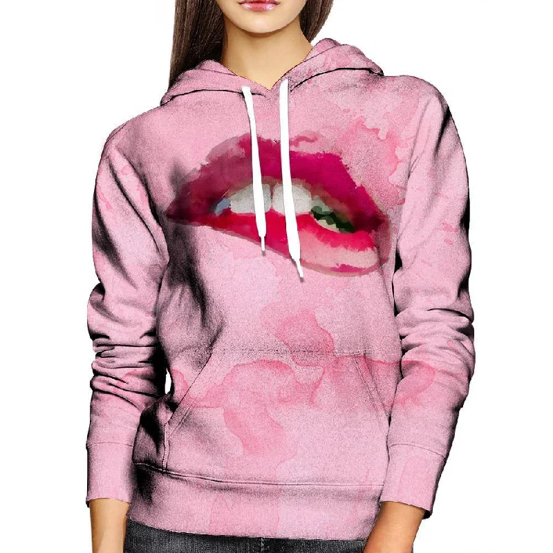 Discount Deals Pinky Lips Womens Hoodie