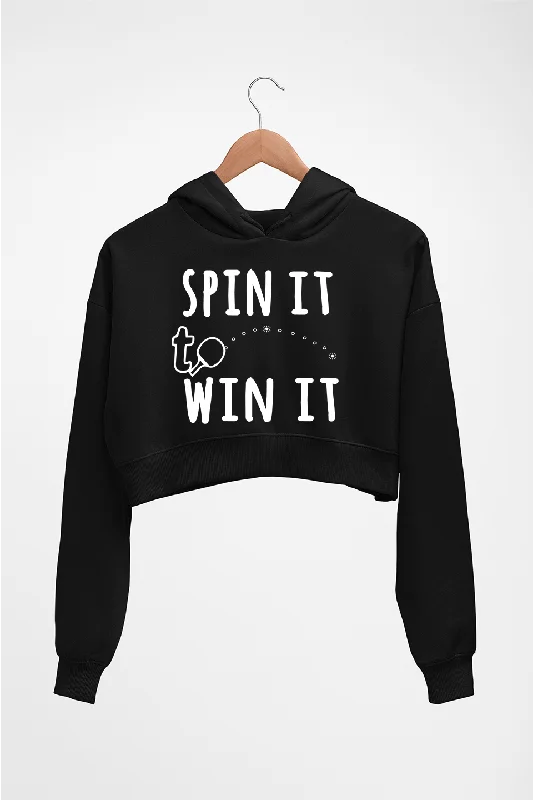 Price Reduction Table Tennie (TT) Crop HOODIE FOR WOMEN