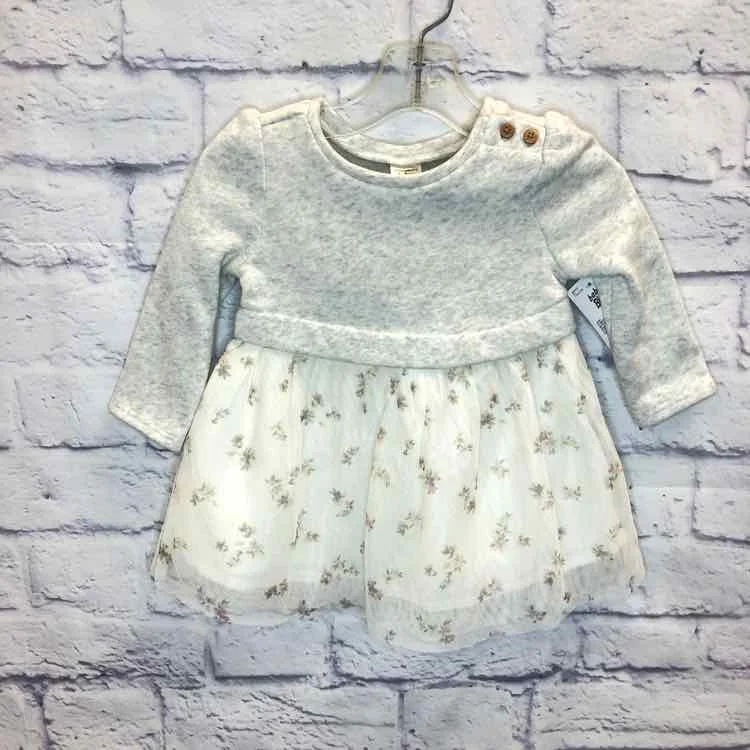 Weekend Deal Oshkosh Gray Size 9 Months Girls Dress