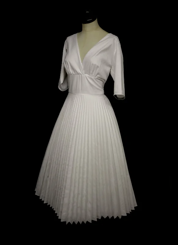 Bespoke Pleated Tea Dress