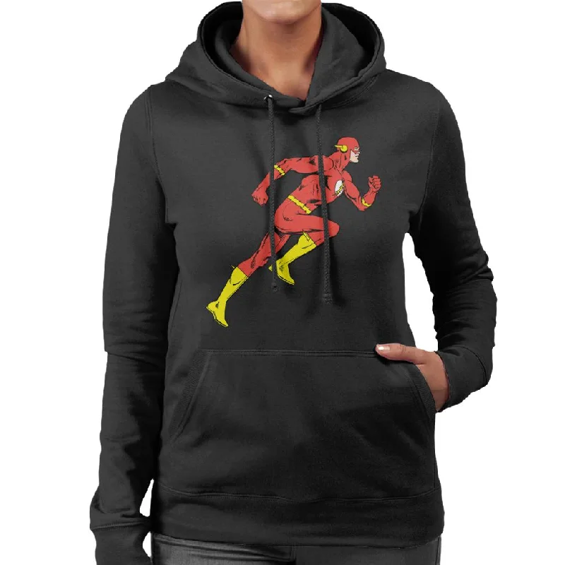 The Flash Comic Running Women's Hooded Sweatshirt