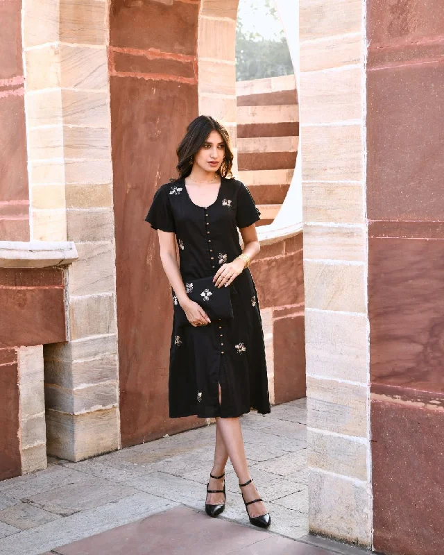 Price Break Kairavi Bug Embroidered Dress