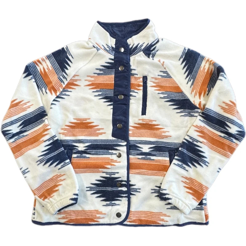 Buy Now Aztec Snap Fleece - Blue