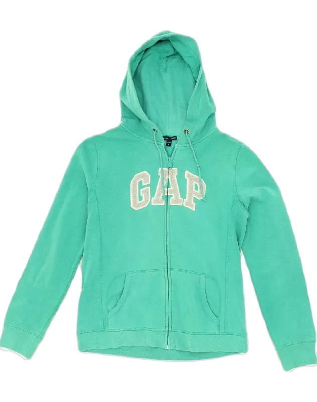 TIME-Limited Offer GAP Womens Stretch Graphic Zip Hoodie Sweater UK 14 Medium Green