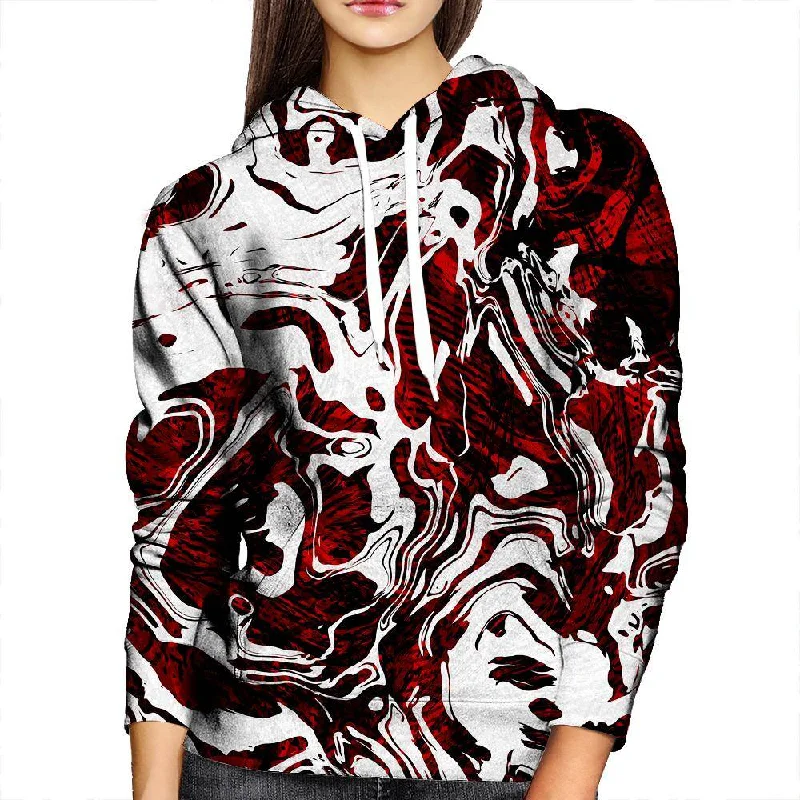 Low Prices Red Flow Womens Hoodie