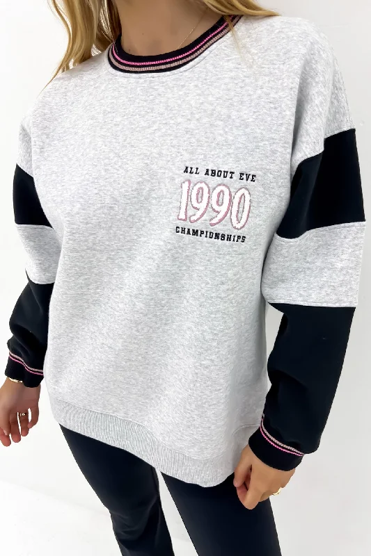 Deal Dash Championship Oversized Crew Grey Marle