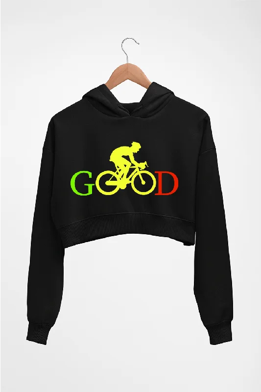 Cycling Good Crop HOODIE FOR WOMEN