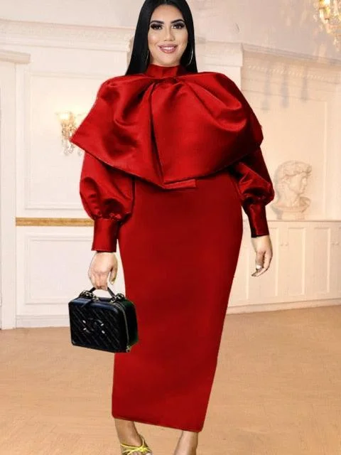 Price Drop Bowtie Bodycon Dress