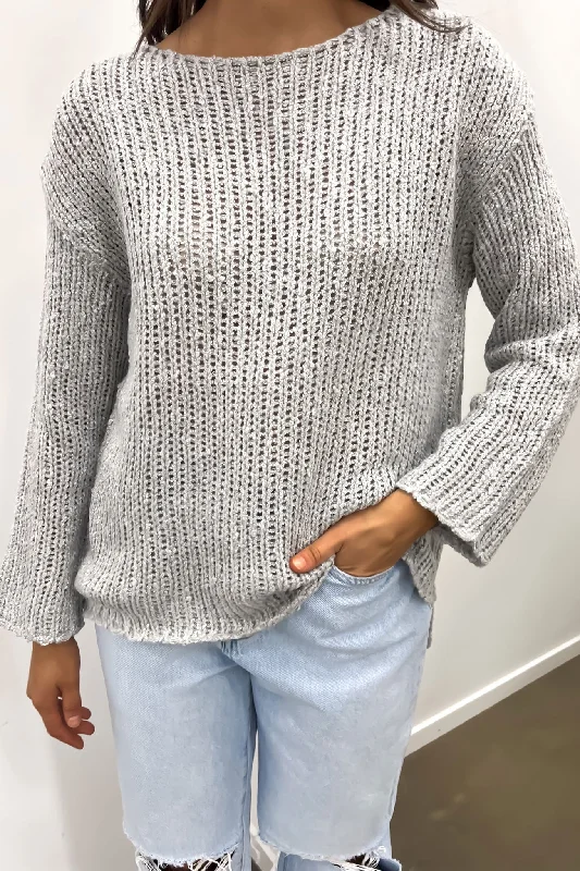 Last Chance Narelle Knit Jumper Grey