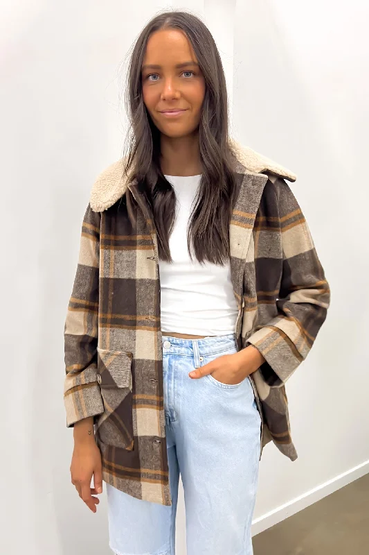 Amazing Deals Anna Shacket Brown
