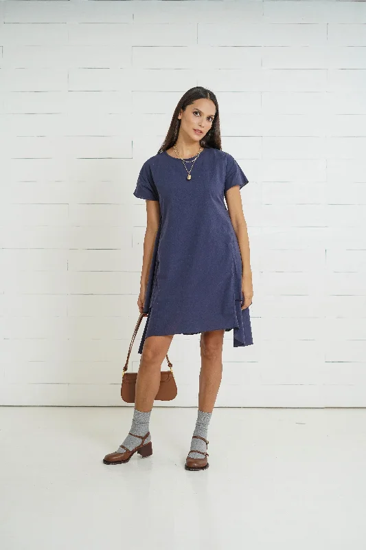 Exclusive Access Aria Nursing Dress       (Peacock Blue)