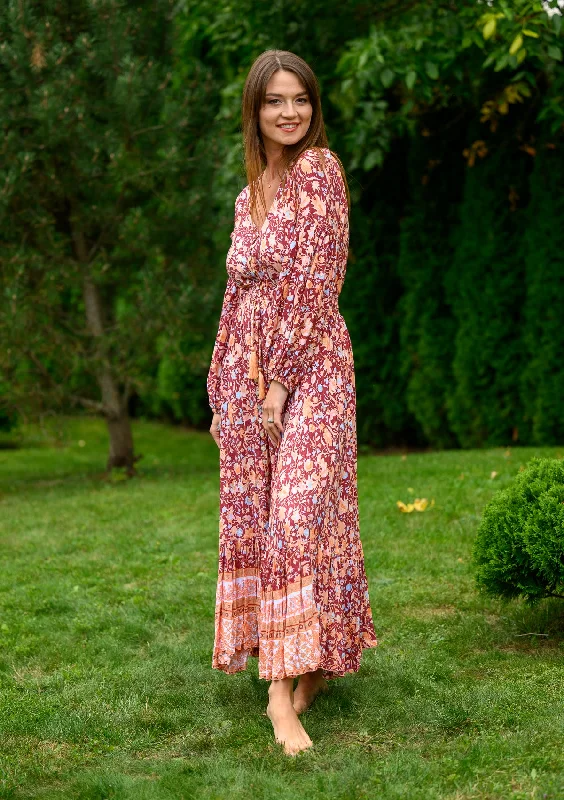 Special Offer Simona Red Ruster Dress