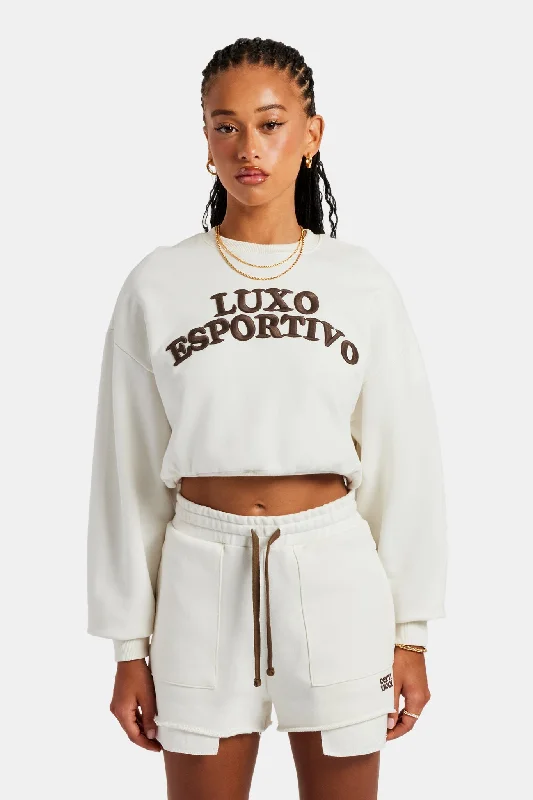 Can't Be Beat Esportivo Embroidered Sweatshirt - Off White