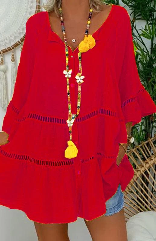 Price Meltdown Casual Loose Linen Women's Mini Dress