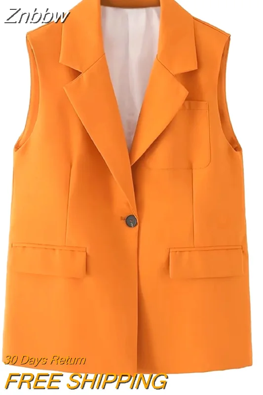 Price Break Znbbw Spring Autumn Women Casual Coat Vest Turn Down Collar Office Long Vest Jacket Elegant Female Solid Button Slim Waistcoat Price Break Znbbw Spring Autumn Women Casual Coat Vest Turn Down Collar Office Long Vest Jacket Elegant Female Solid Button Slim Waistcoat