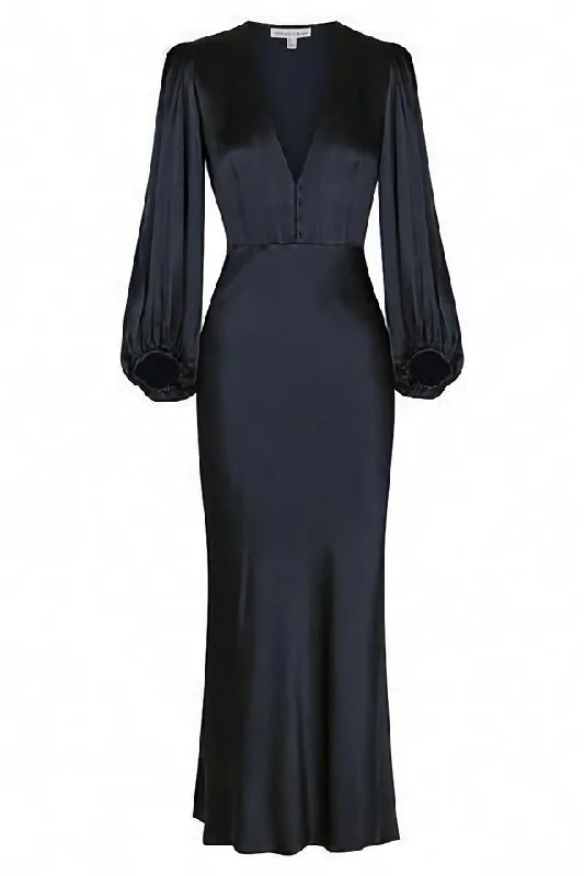 Today Only Simple V Neck Long Sleeves Prom Dress