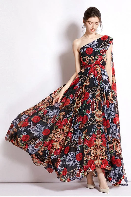 Major Savings SEXY MAXY DRESS RED FLORAL