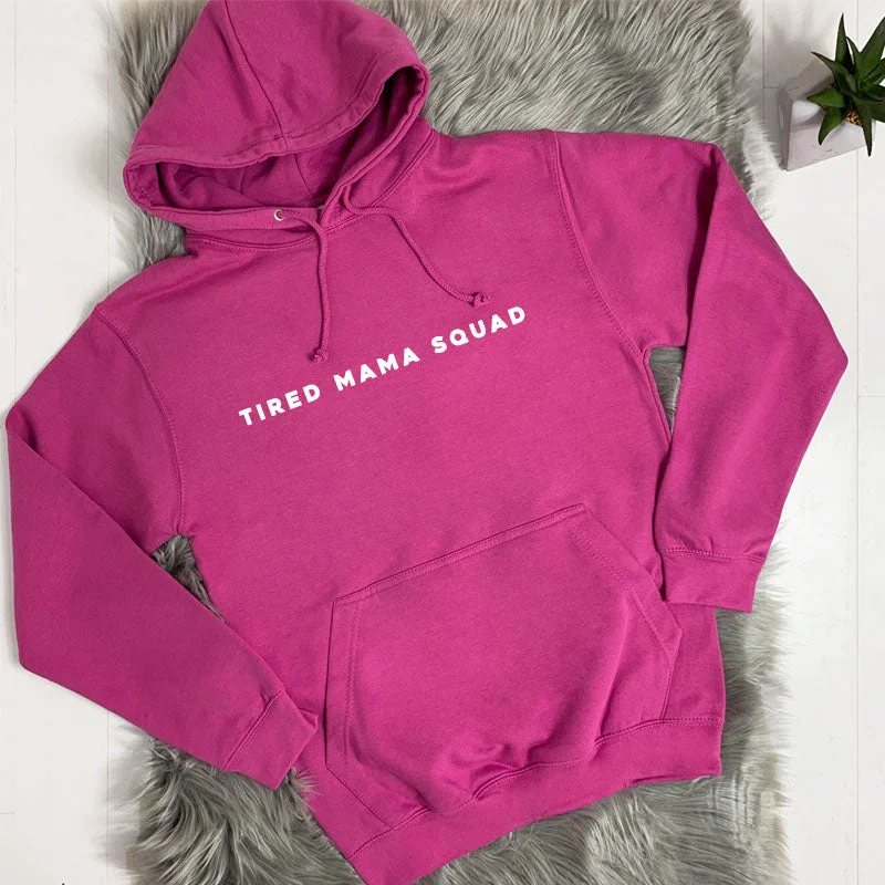 Discount Days Tired Mama Squad Basic Hoodie (MRK X)