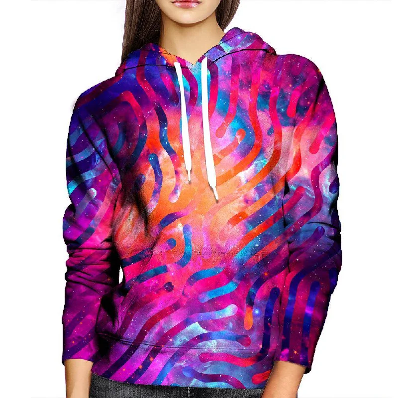 Galaxy Lines Womens Hoodie