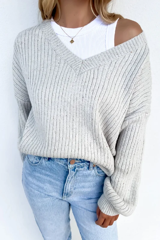 New Arrival Zhuri Knit Light Grey