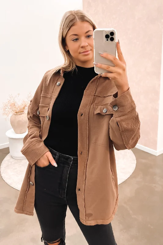 Price Break Dreamer Shacket Tan
