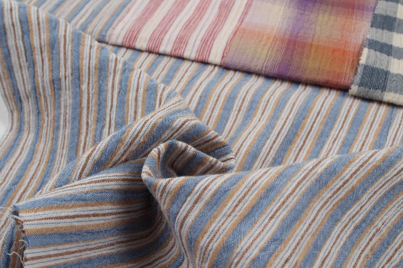 Amazing Deals Cotton Double Muslin - Fancy Checks and Stripes Prints - 4 Variants