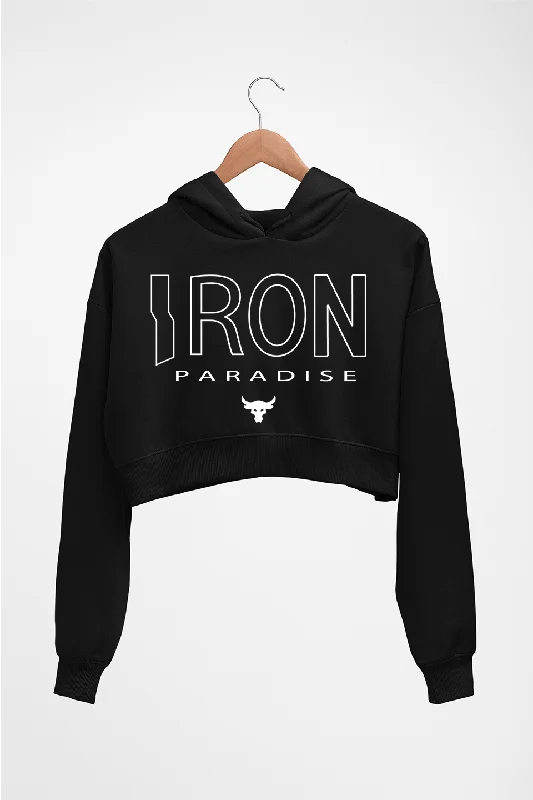 Extra Savings Iron Paradise Crop HOODIE FOR WOMEN