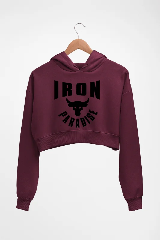 Low Prices Iron Paradise Crop HOODIE FOR WOMEN