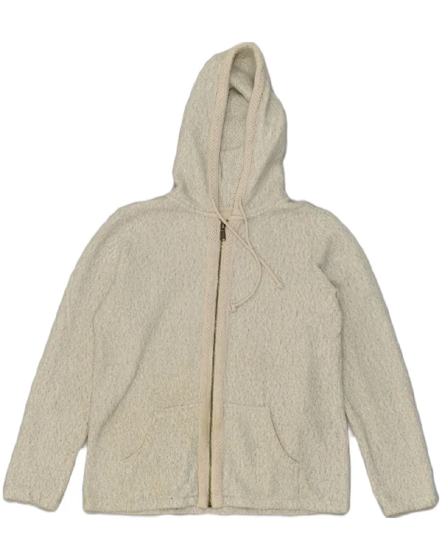 Huge Discounts FAT FACE Womens Oversized Zip Hoodie Sweater UK 10 Small  Grey Cotton