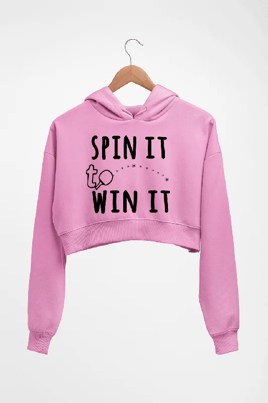 New Deals Table Tennie (TT) Crop HOODIE FOR WOMEN