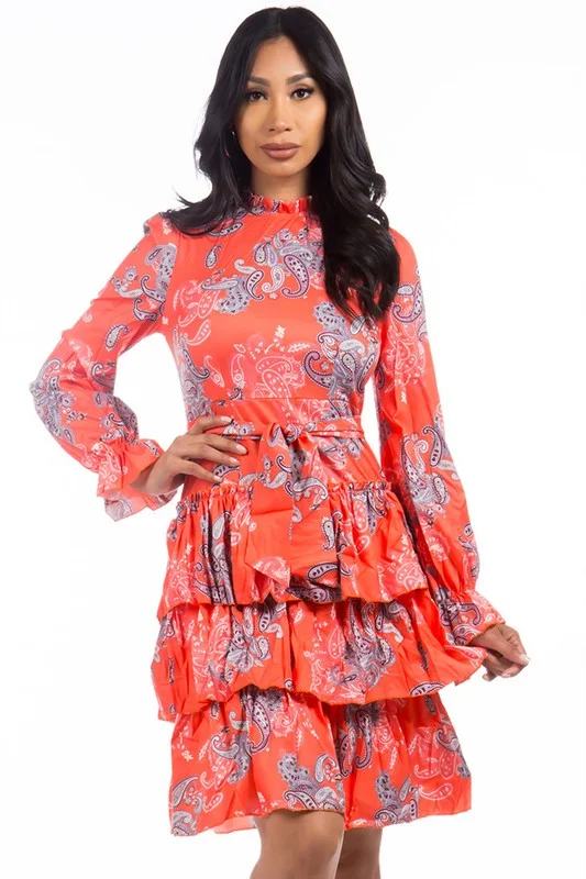 Factory Direct Sale SEXY FASHION DRESS ORANGE
